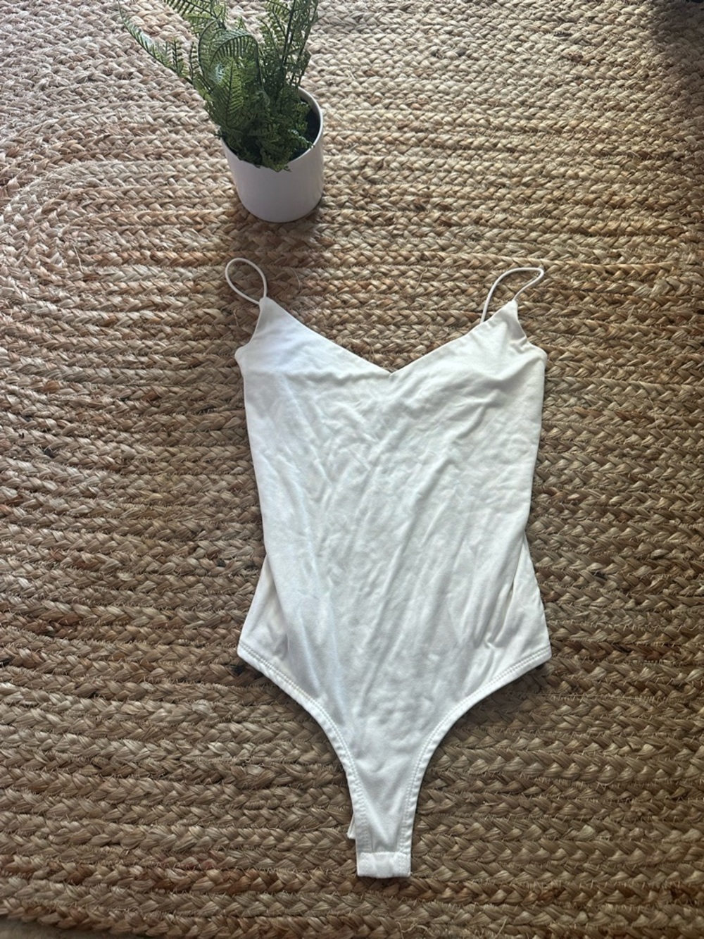 WHITE TANK BODYSUIT